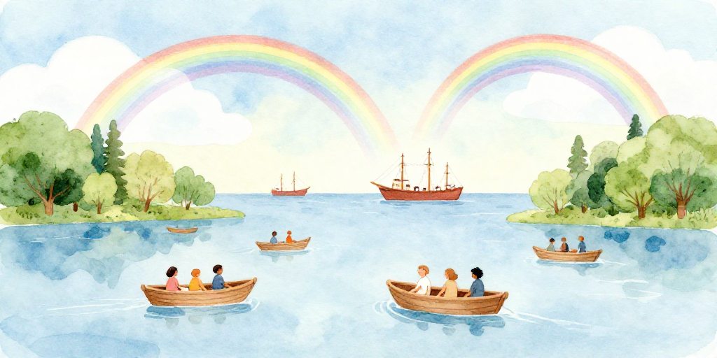Boats Sail on the Rivers