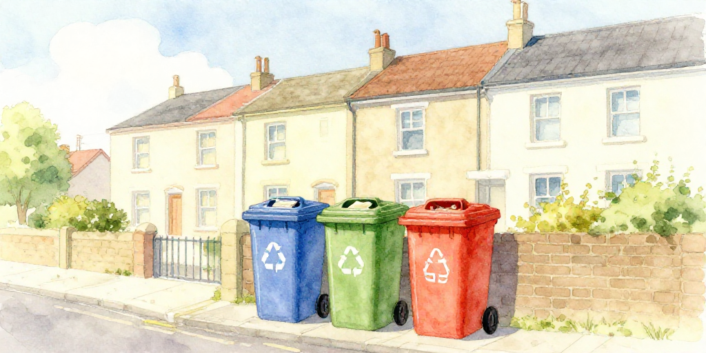 Three Bins for a Cleaner Town