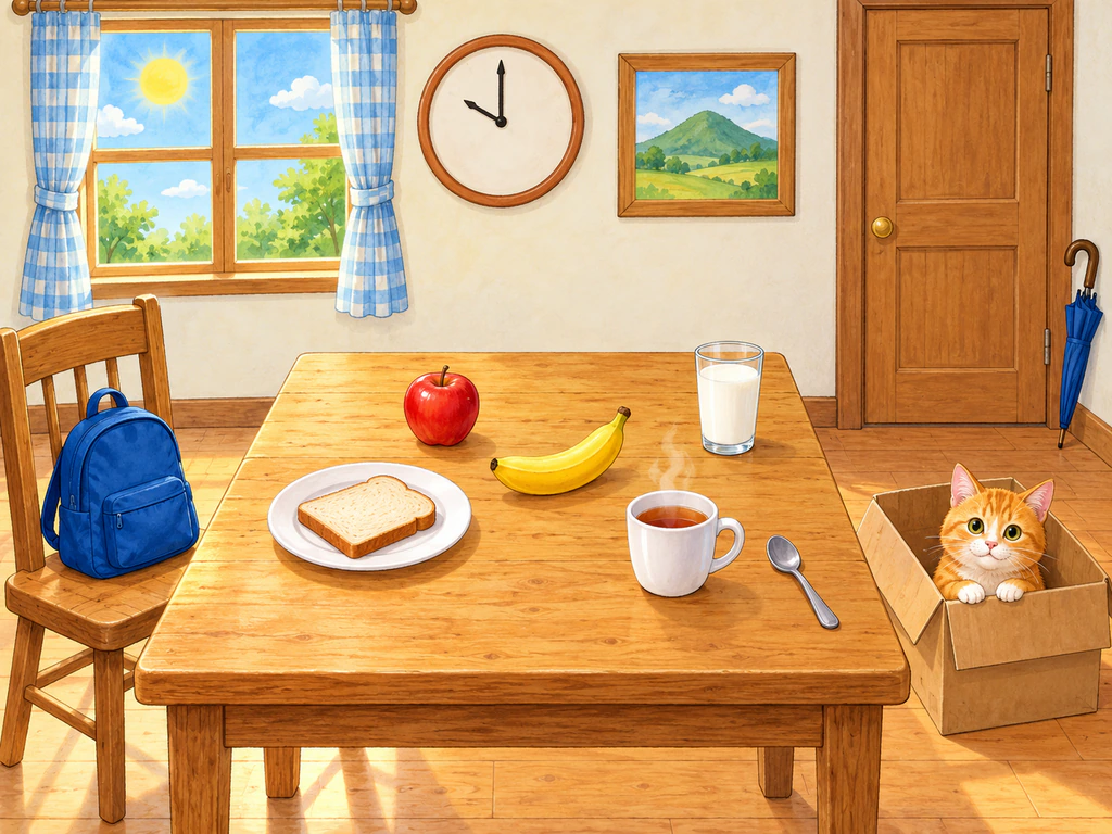 Bread, Milk and a Cat