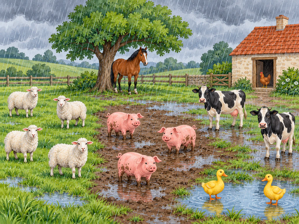 Rain on the Farm