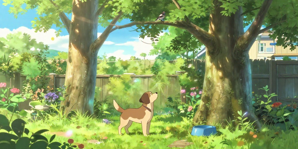 犬と鳥
