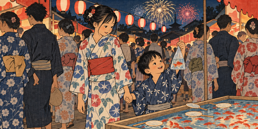 祭りの金魚