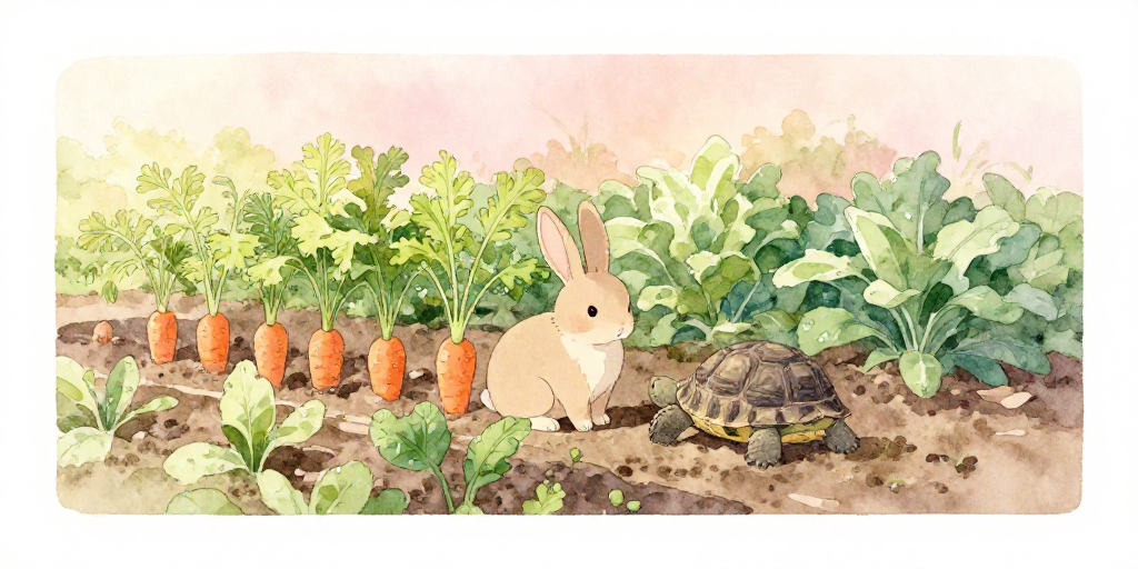 うさぎとかめの畑
