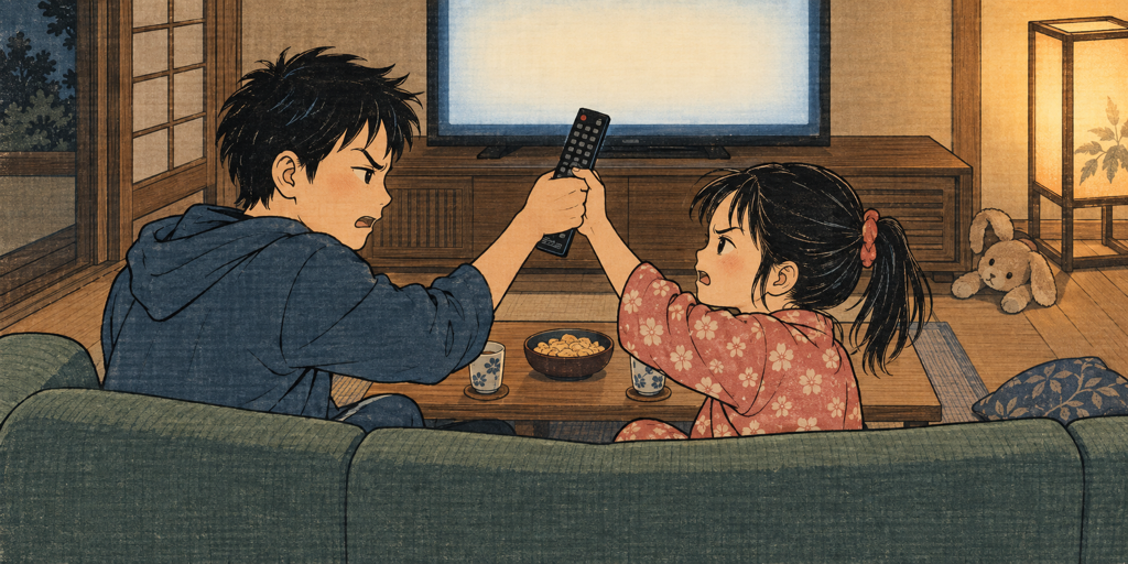 リモコン、貸して