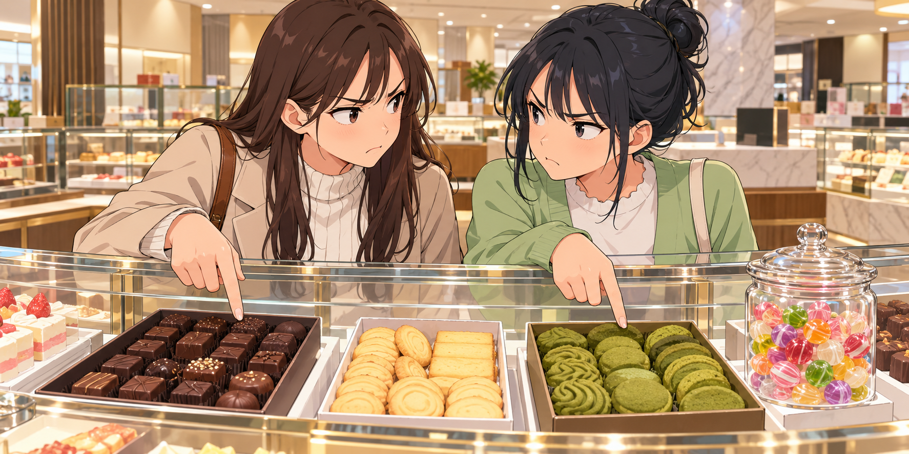 チョコか、抹茶か