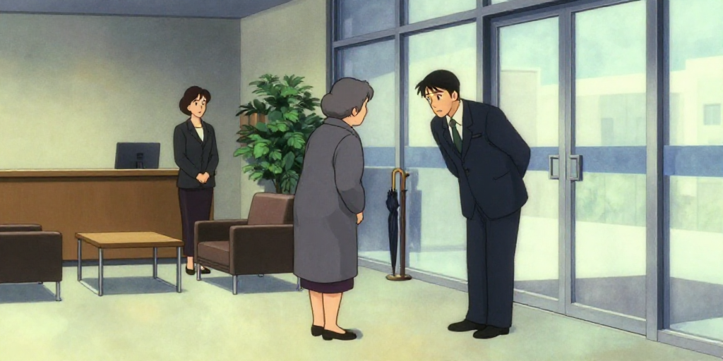 新人とお客様