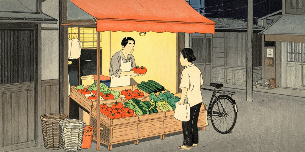 八百屋のトマト