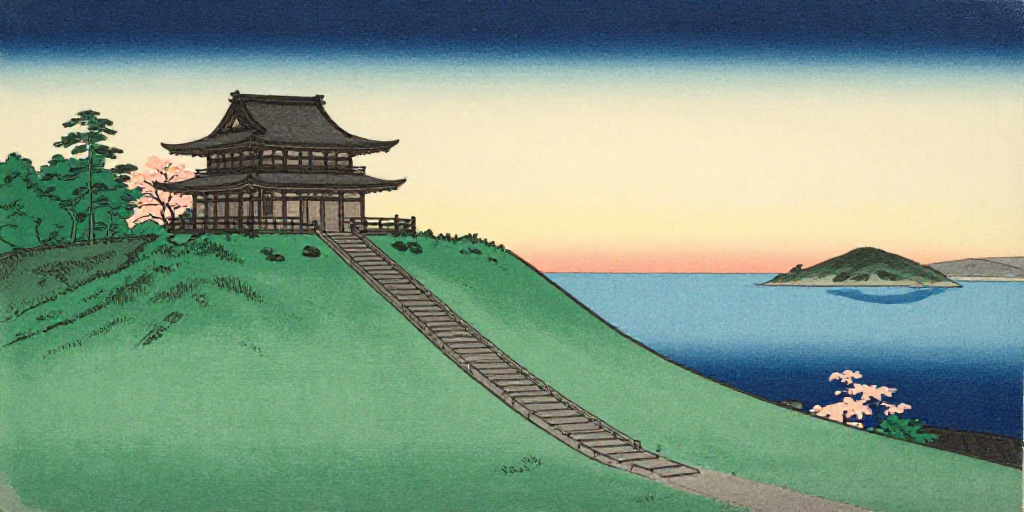 丘の上のお寺