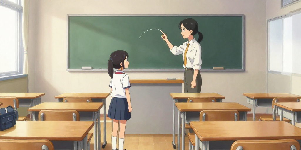 授業のあとで