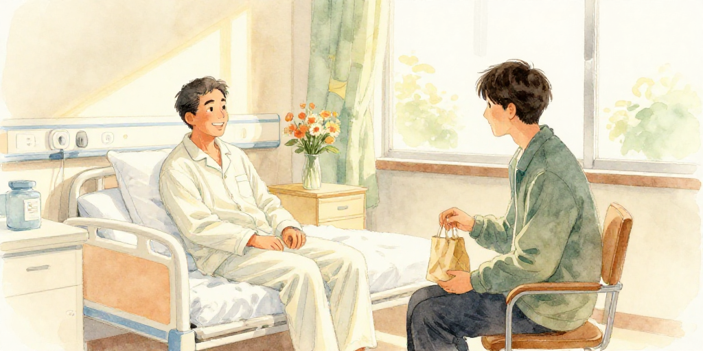 叔父さんのお見舞い