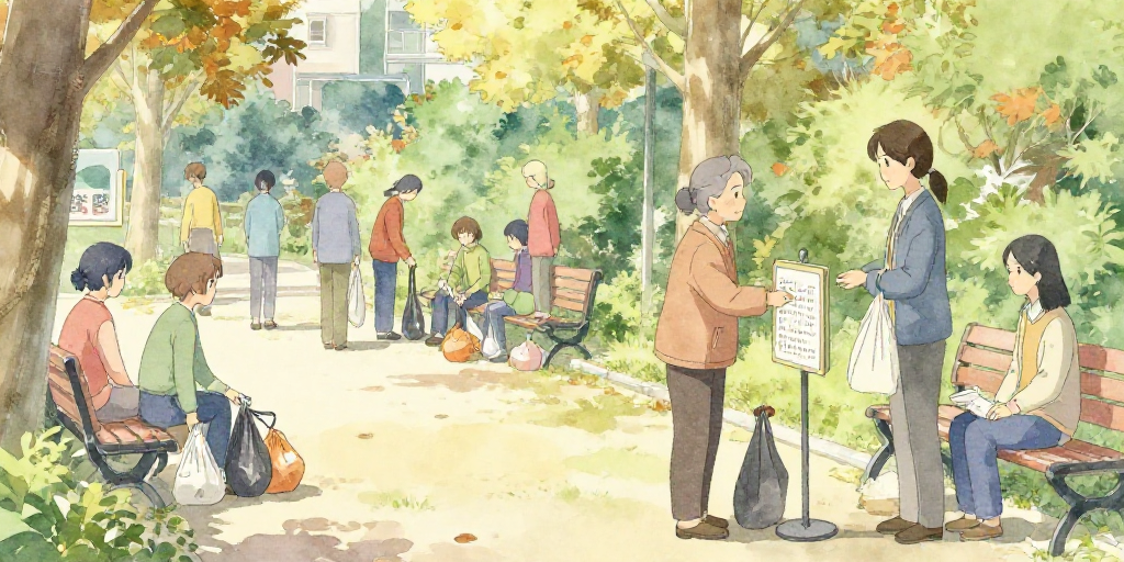公園の空き缶