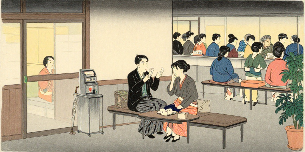 番号の紙が二枚