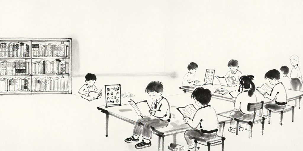 図書室の漫画