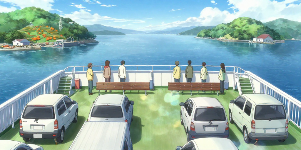 車ごと海を渡る