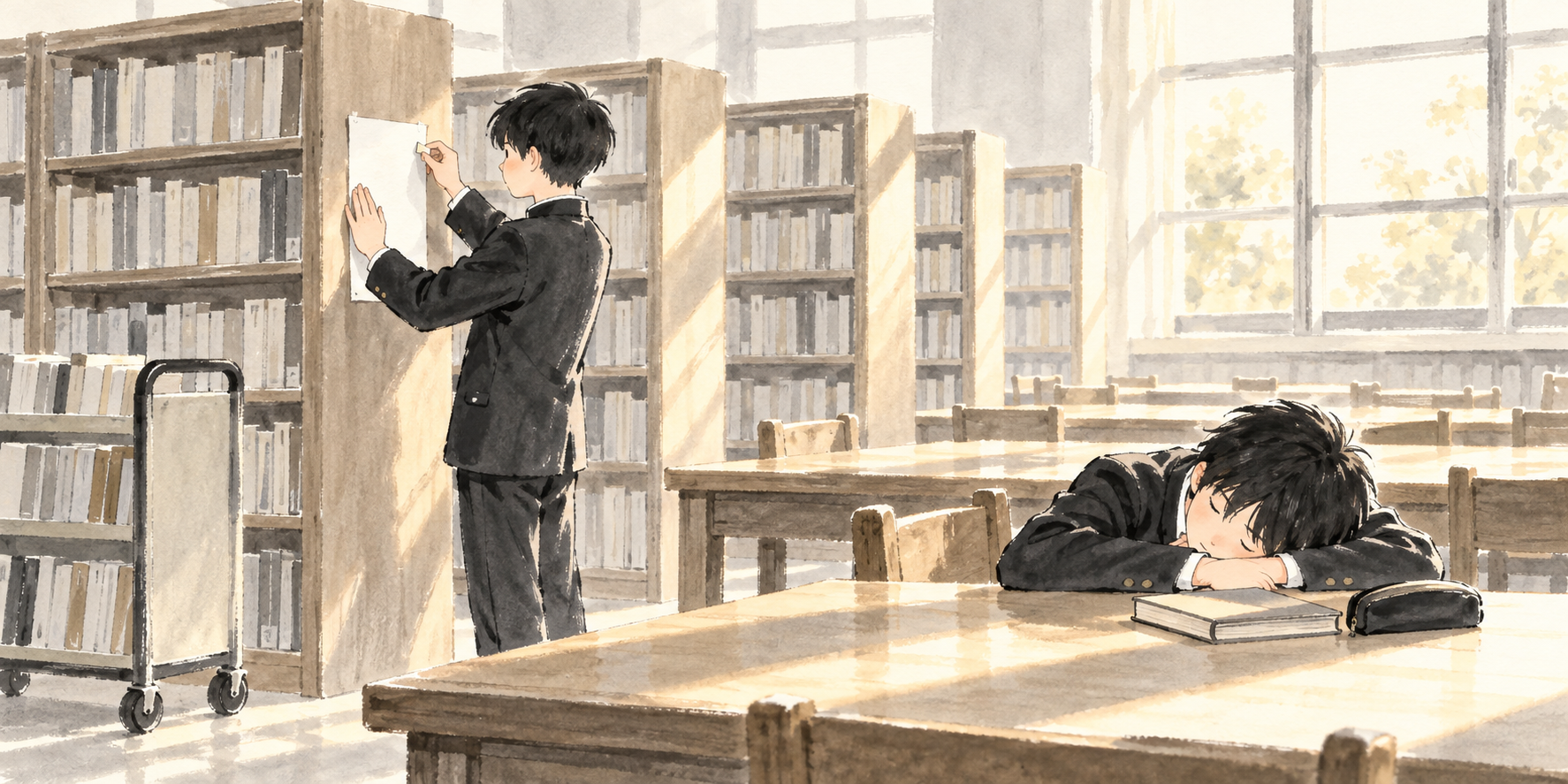 図書室でいちばん静か