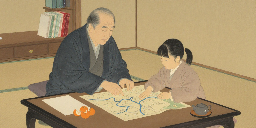 地図の上の苗字