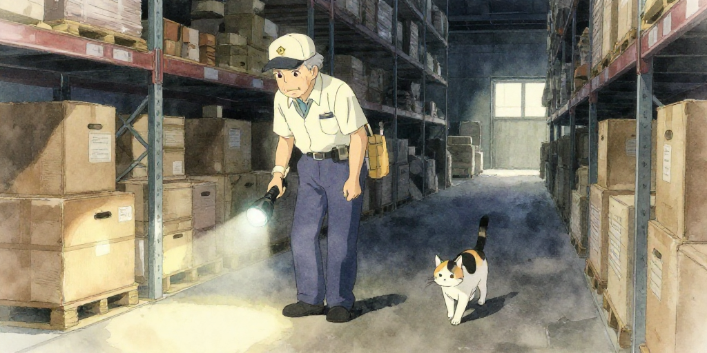 倉庫の猫