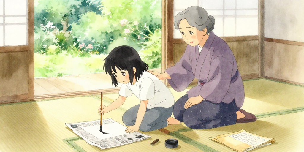日付のある半紙