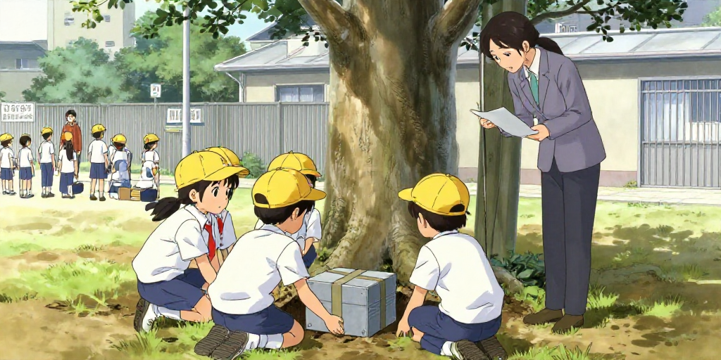 木の下の箱