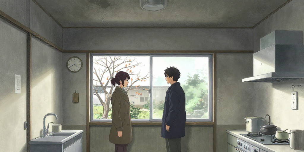 三月の柿の木