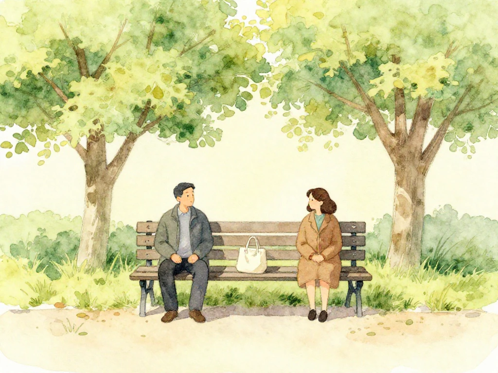 公園の 二人
