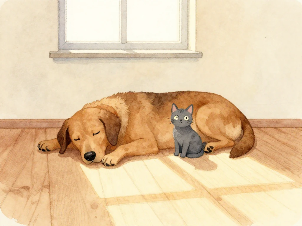 大きい　犬と　小さい　猫