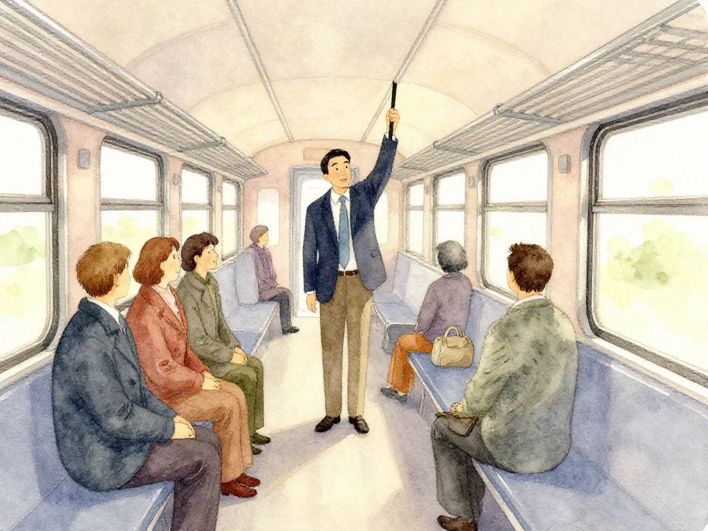 電車の 中