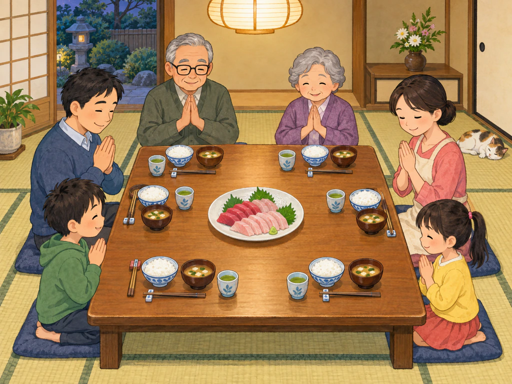 家族の 晩ご飯