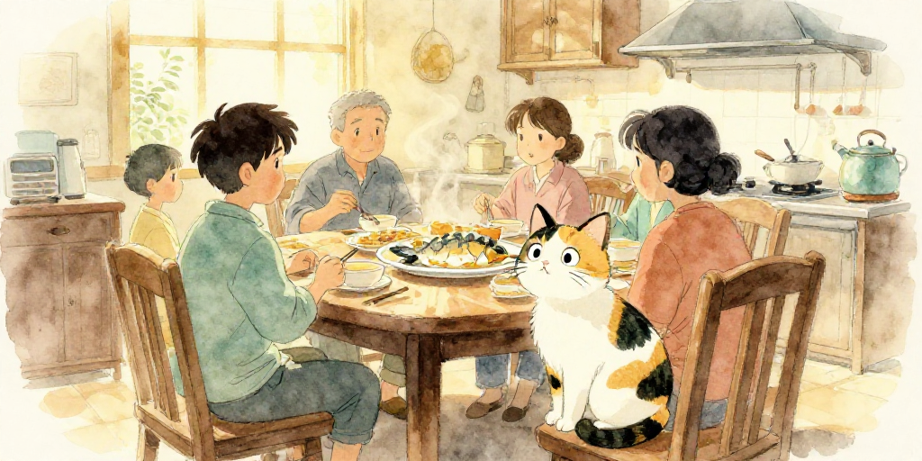 小花的晚饭
