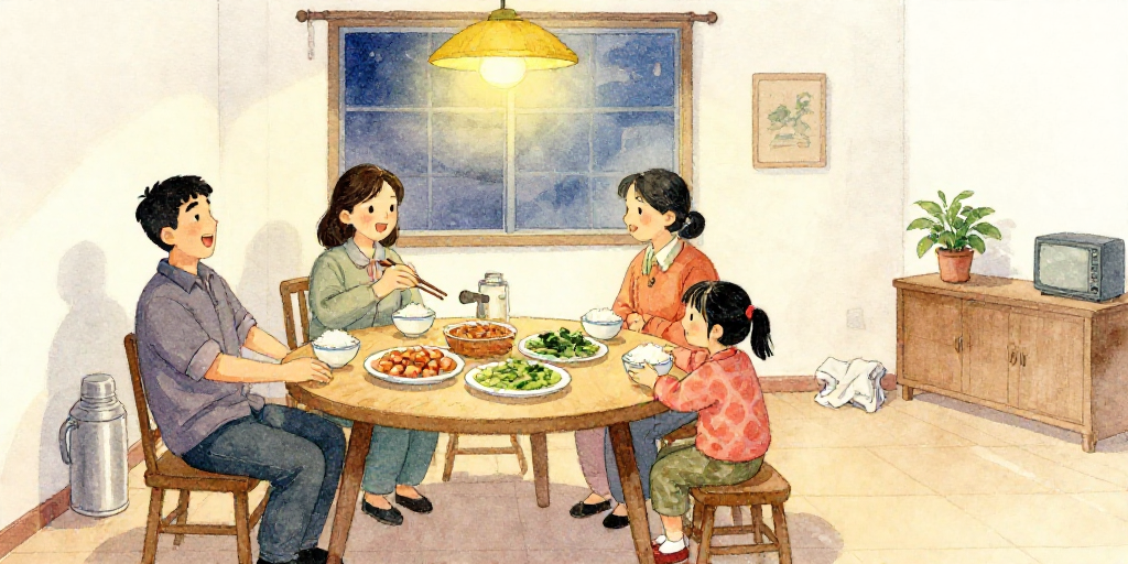 一家人吃饭