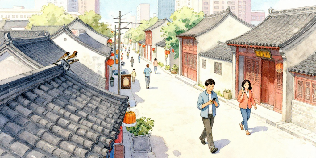 两只鸟看人