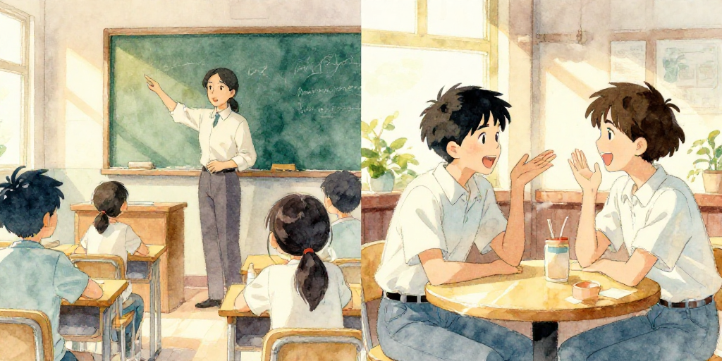 别说话