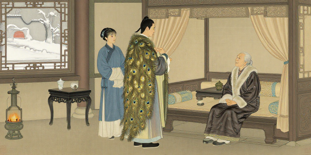 晴雯病补雀金裘（二）