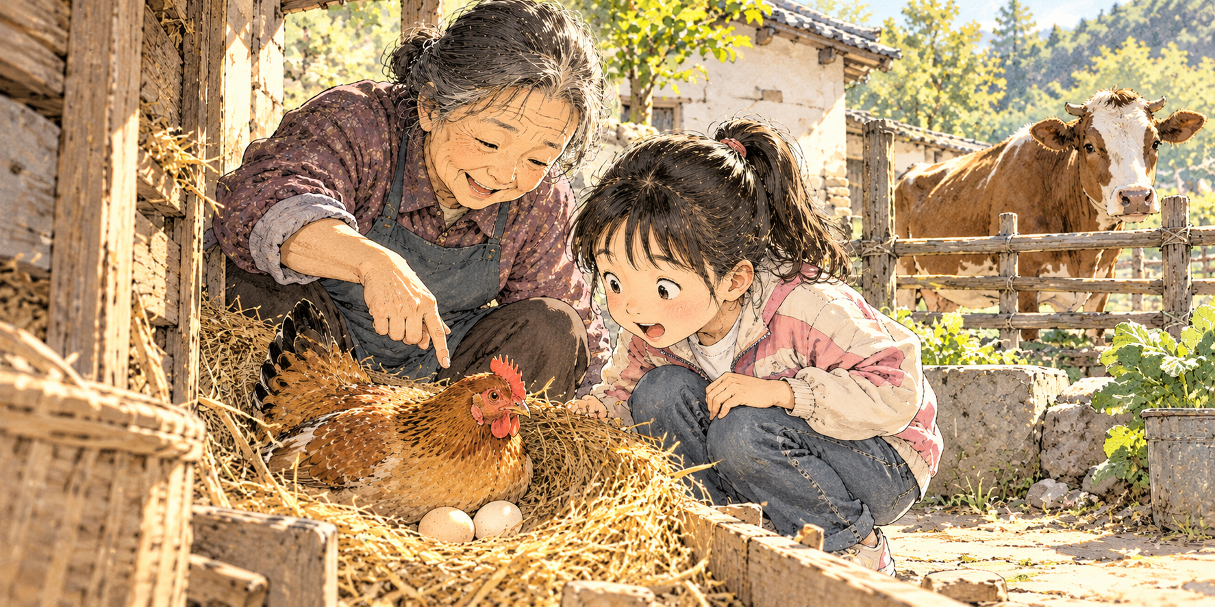 鸡下面