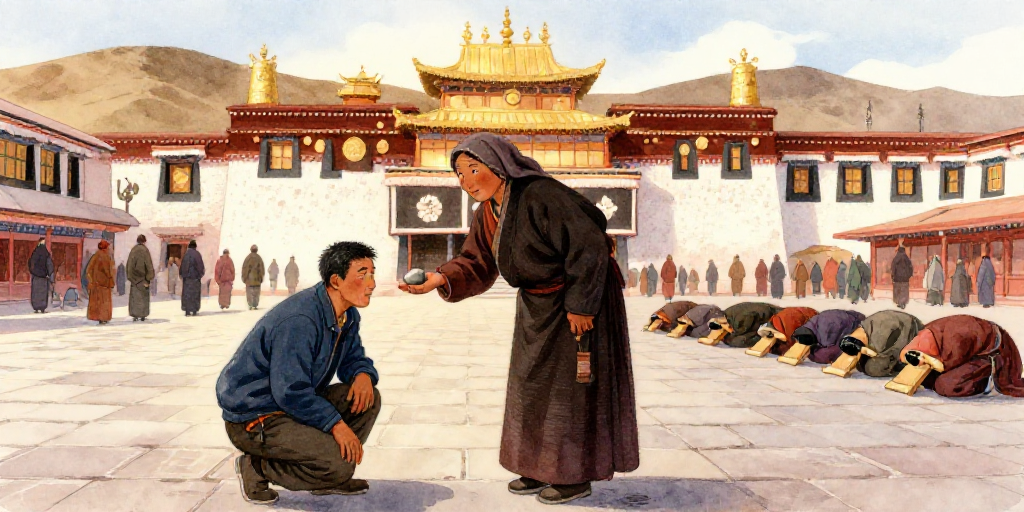 大昭寺前的石头