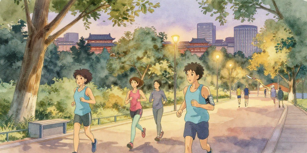 年轻人开始跑步了