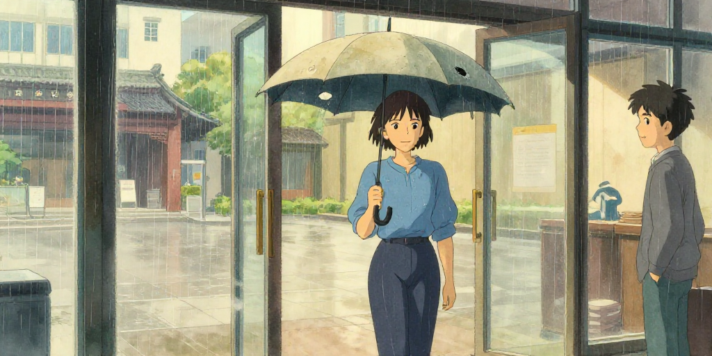 下雨的早上