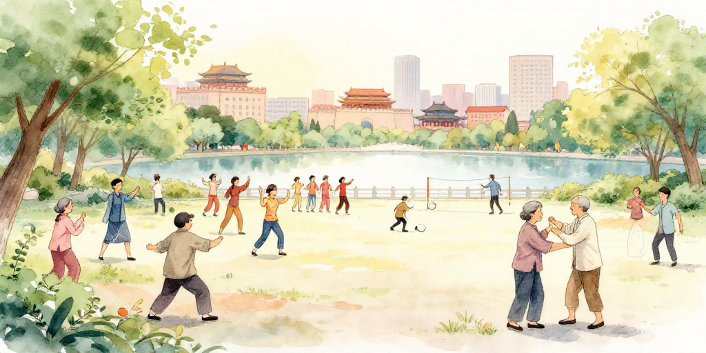 早上六点的公园