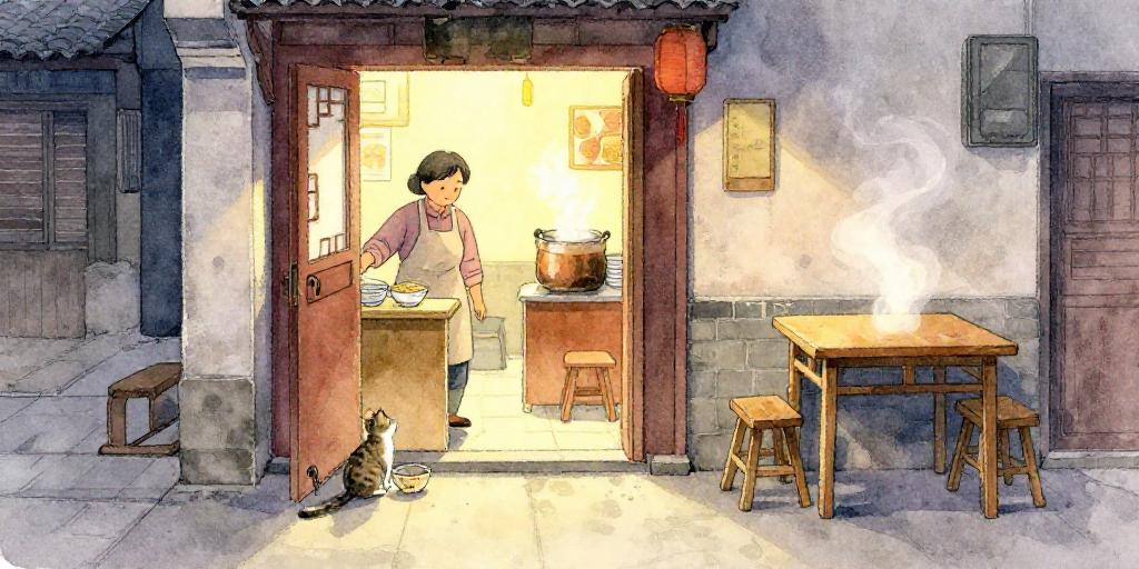 门口的小猫
