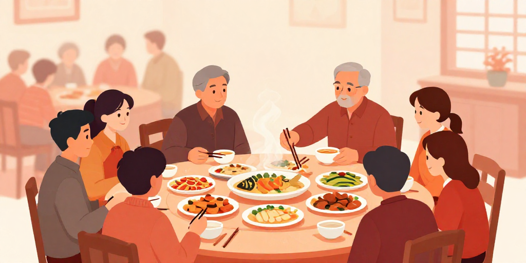 年夜饭上的台阶