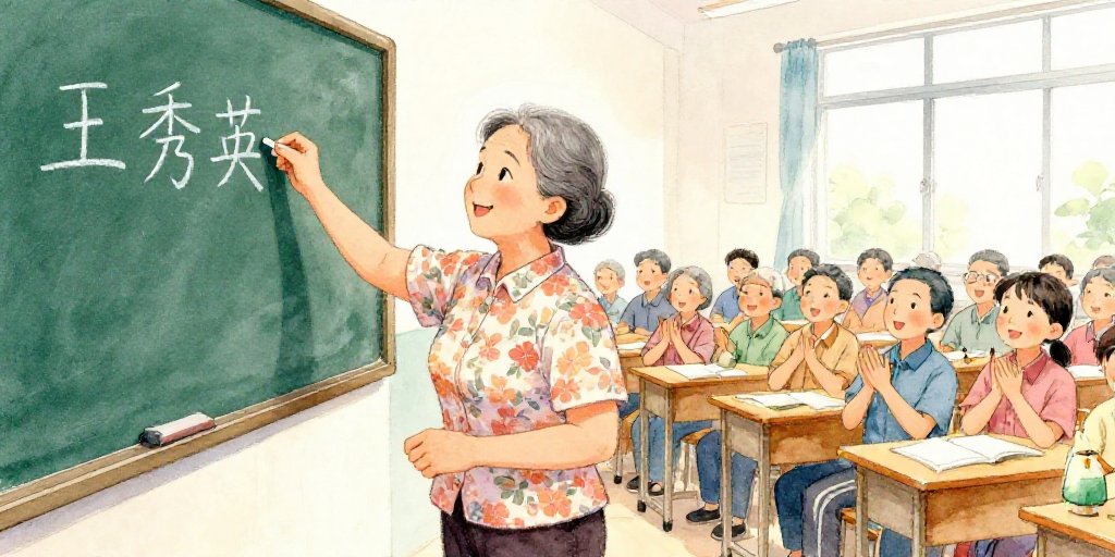 王奶奶写自己的名字