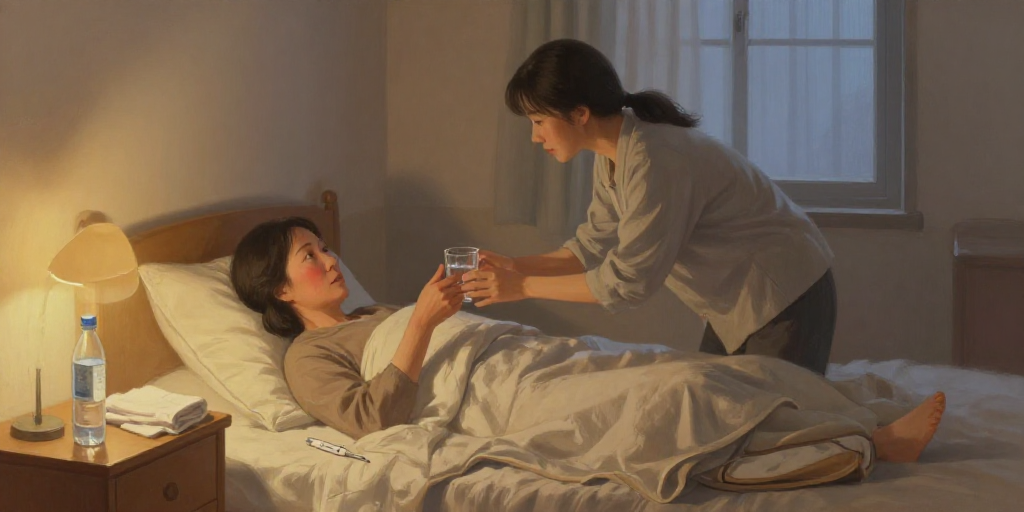 一晚上没喝的水