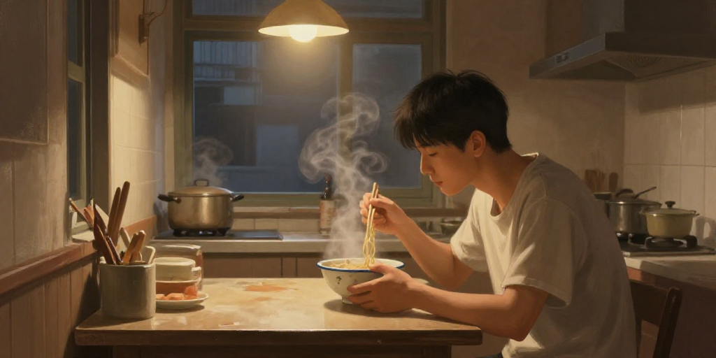 蓝边的碗