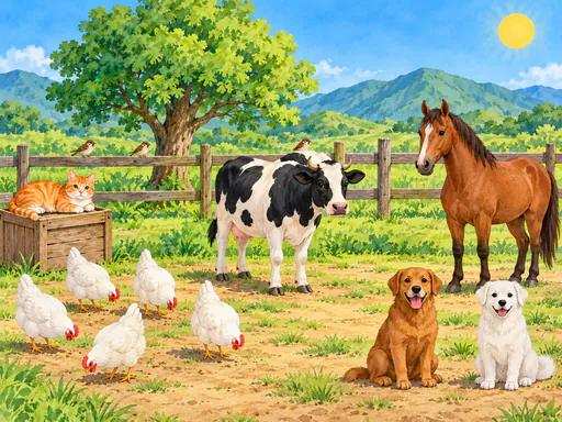 Five Hens