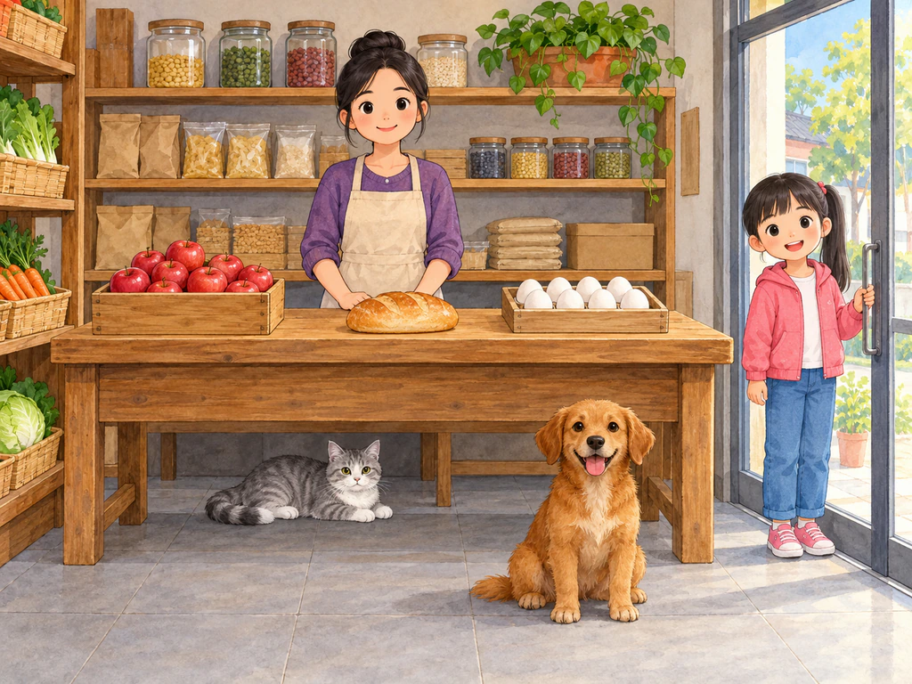 在商店