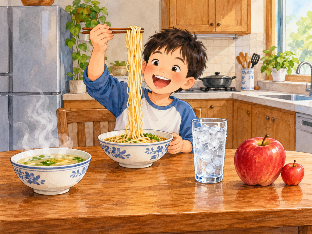 汤很热