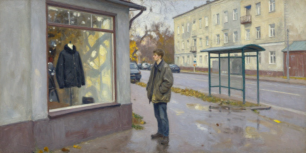 Куртка в витрине