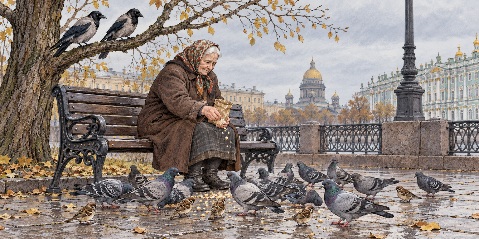 Кто кормит голубей