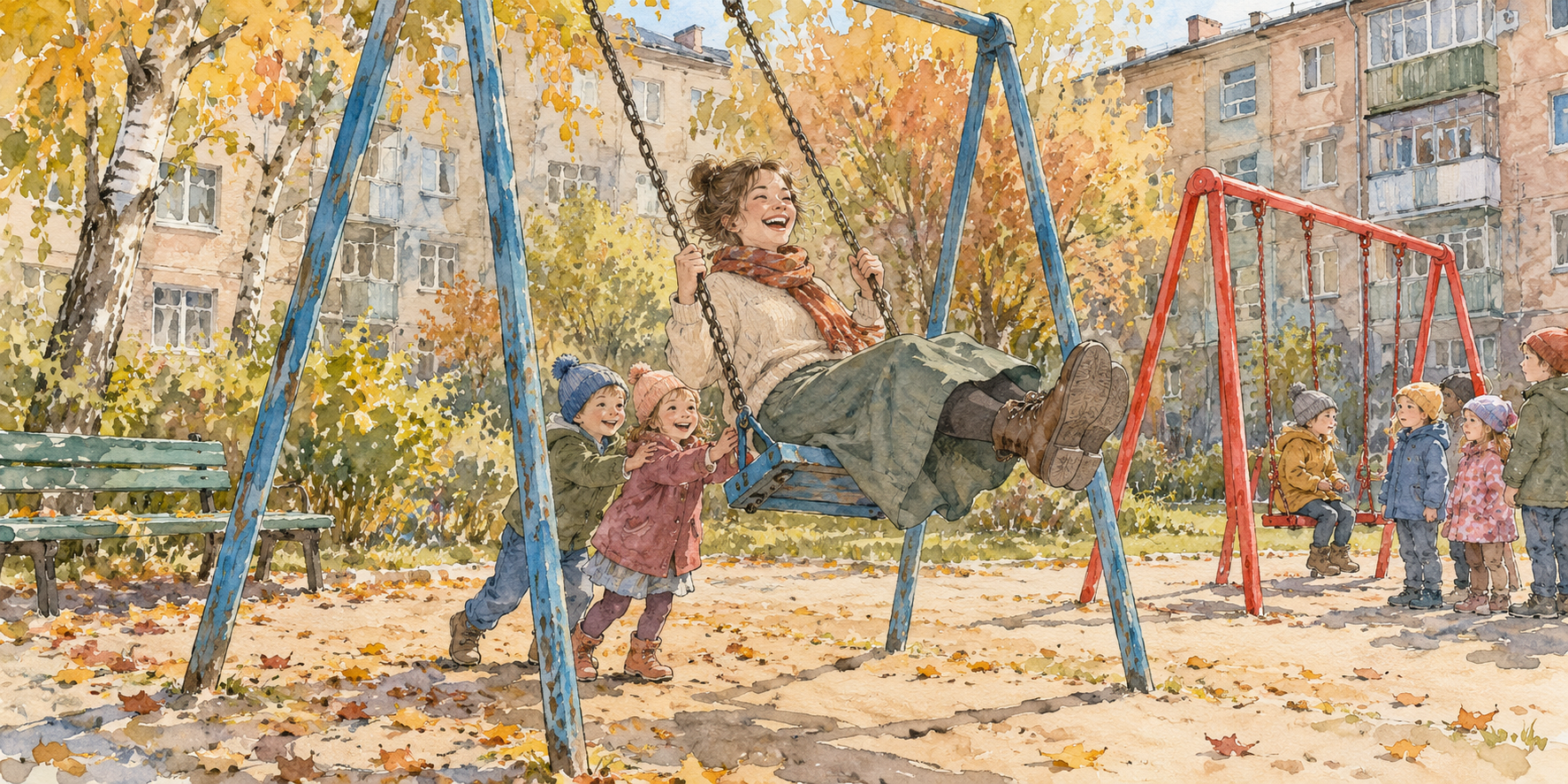 Старые качели